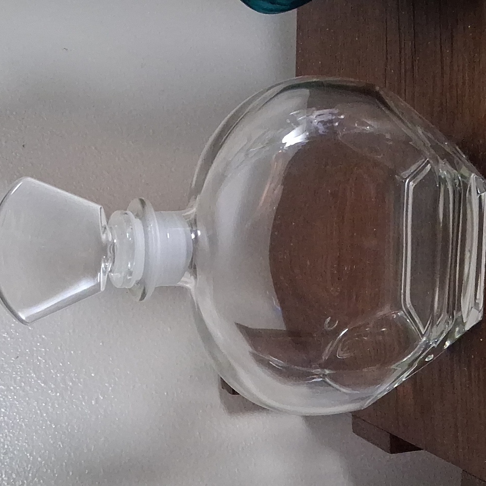 Vintage Luigi Bormioli 9" Light & Music Crystal 9" Decanter Made in Italy